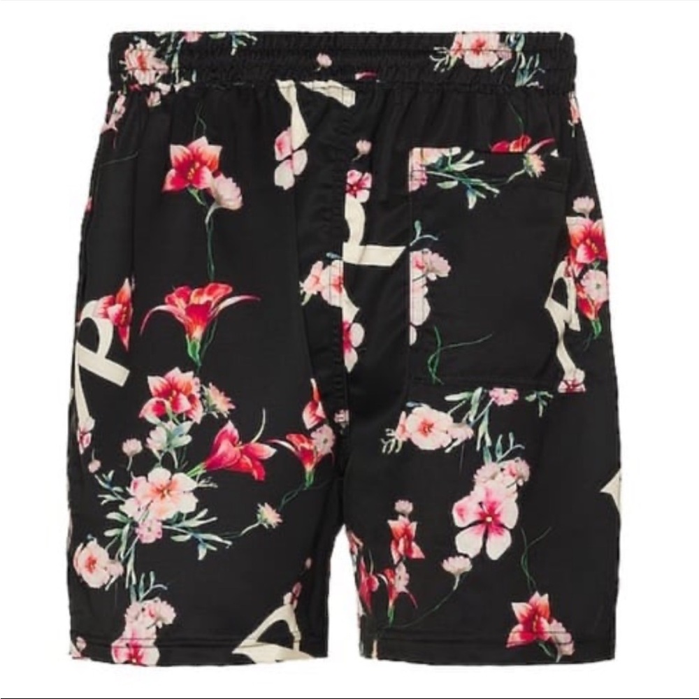 Floral Shorts in Jet Black REPRESENT